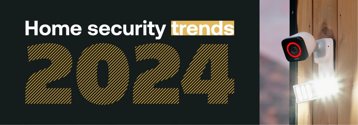 Home security trends 2024, showcasing outdoor spotlight security camera